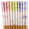 Ishida Hanagozen Chopsticks Set of 5 Pairs for Guest, Brown