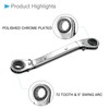 CoCud Double Offset Box End Reversible Ratchet Wrench SAE 3/8"