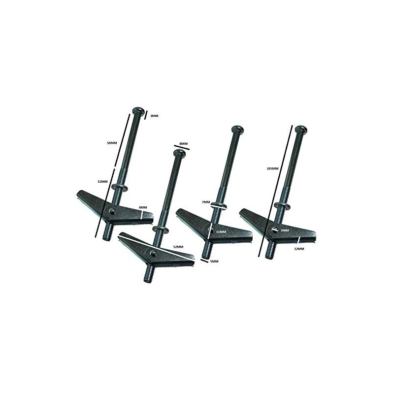 12 x Spring/Cavity Wall Anchors 50 x 6 x 100