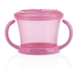 Nûby Nuby Snack Keeper 2-Pack - Toddler - Baby - No Spill, No Mess - BPA Free - Pink & Aqua