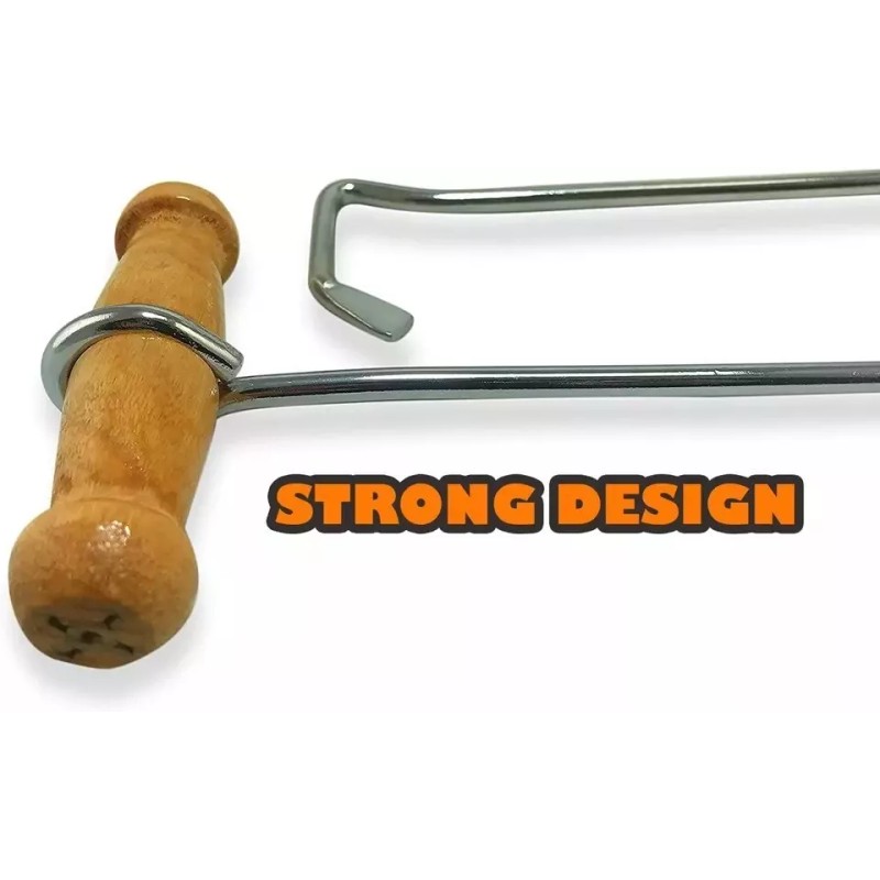 SOUTHWESTERN Boot Hooks Boot Puller for Cowboy Boots, Wood Handles