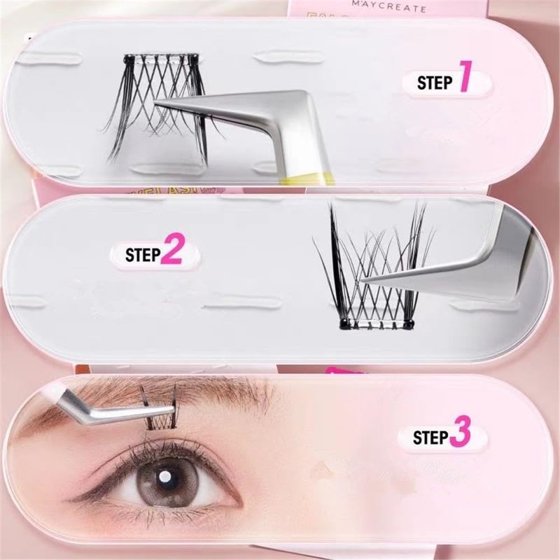 segmented Self Adhesive Eyelashes Tape（200）, Strong-Hold False Lashes Adhesive Strips