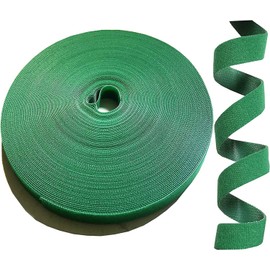 Kecoya 100 Feet Green Garden Tape Plant Ties for Climbing Plant Garden Ties Plant Tape, 1/2'' Wide Reusable Garden Tape Plant Support for Climbing Plants, Flowers, Vine, Tomato Ties Adjustable.