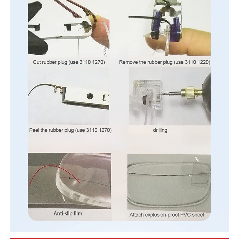 AISITESY Rimless Glasses Frame Silhouettes Eyeglass Optical Kit Plier Repair