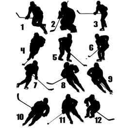Hockey Woman Female Girl Car Decal