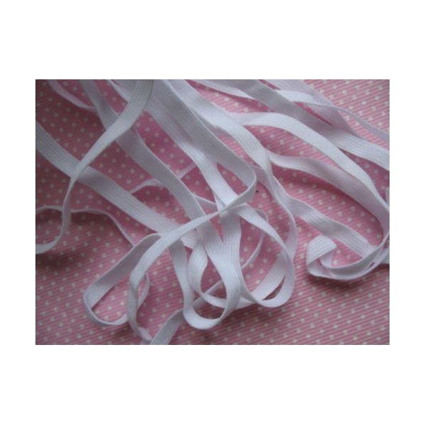 Yycraft TX Greenhouse (18 M) 1/4 (6) Skinny Elastic Spandex Kid Dress Hair Band Hair Tie HeadBand Lace Trim Sewing Word, White