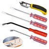 Waltool 5Pcs Upholstery Staple Remover Tool Set, Construction Carpet Remover,