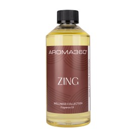 Aroma360 - Zing Fragrance Oil Blend - Luxury Aromatherapy Scent Diffuser Oil - Mandarin, Neroli and Musk 16.9 fl oz, 500mL