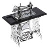 MyTinyWorld Dolls House Silver Metal Sewing Machine with Black Metal