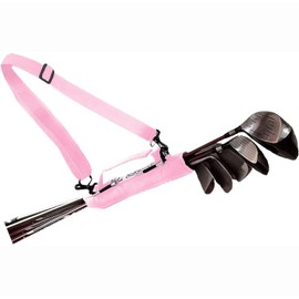 FINGER TEN Golf Bag Mini Carry Bag Lightweight Value 1 Piece Pink Golf Bag for Men Women Children Golf Club Shoulder Bag