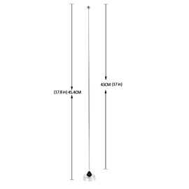 HYS TCJ-N2 2M NMO VHF Trunk Antenna with Mount NMO, PL-259 Connector and 13Ft of RG-58 Coax Cable