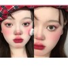 3pcs Cosmetics Mini Single Color Powder Matte Blush Glitter Pearly