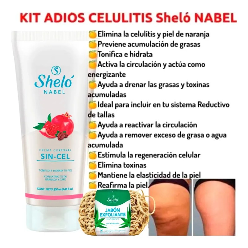 Crema Anti Celulitis +jabón Reafirmante Y Exfoliante Natural