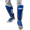 Sandee Cool-Tec Blue, Yellow & White Synthetic Leather Boot Shinguard-JUNIOR