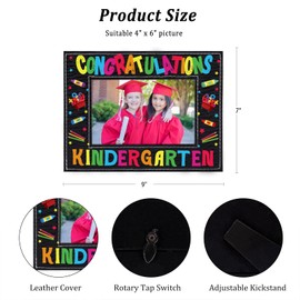 WhatSign Kindergarten Graduation Picture Frame Kindergarten Preschool Pre K Graduation Photo Frame Congratulations Kindergarten Graduation Frame Decorations Gifts for Kids Boys Girls Daughter Son
