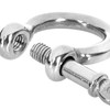 com-four® 10 x Round Shackles - Carabiner Shekel Small with