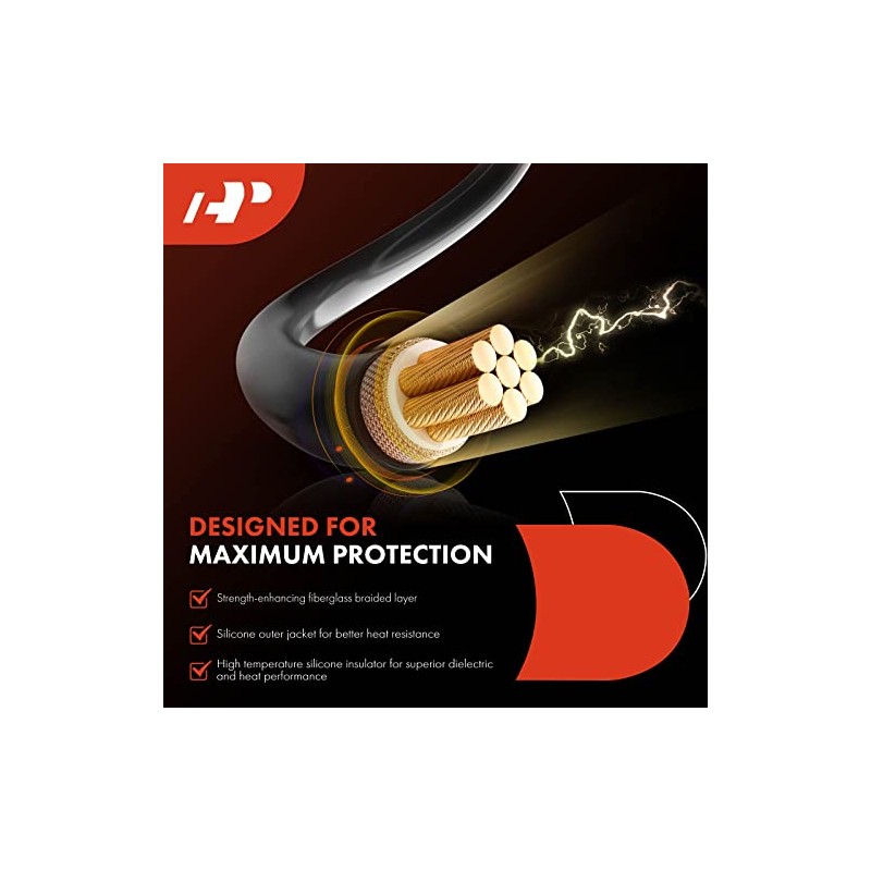 A-Premium Cable de bujía compatible con Ford Windstar 1999-2000, V6