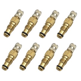8Pcs Tractor Valve Stems,Brass Tractor Air Liquid Valves TR618A TR218A CH3 Core Housings Replacement Valve Stem
