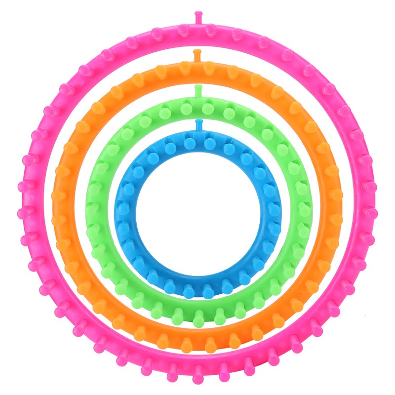 Circle Round Knitting Looms Set Craft Kit Tool with Hook