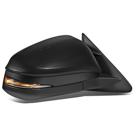 DNA Motoring OEM-MR-TO1321361 Right Side Mirror Compatible with 2017-2019 Highlander Power Adjustment Heated Folding Rear View Mirror w/Turn Signal + Blind Spot Detection