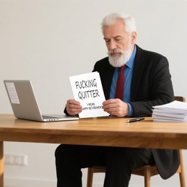 XYKEJ Funny Retirement Card for Coworker, Humorous Retirement Cards for Colleague, Retiring Cards for Women Men