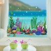 JarThenaAMCS Large Summer Window Clings Ocean Themed Seaweed Coral Window