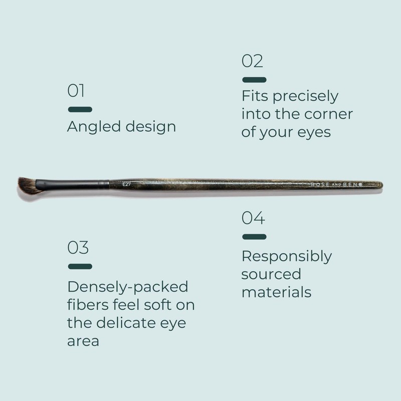 Rose and Ben Beauty E27 Inner Corner Highlight Brush |