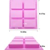 Rice Snacks Molds for Rice Krispy Treat Baking, 3pcs 6-Cavity