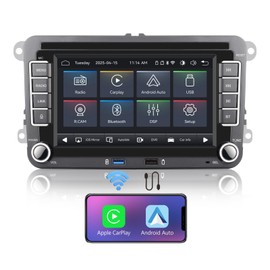 Fast Boot Linux Car Stereo | Bluetooth/Wireless CarPlay/Android Auto/FM/AM/RDS/USB | 100W DSP | Applicable to Golf 5 6 Passat Caddy EOS T5 CC Polo