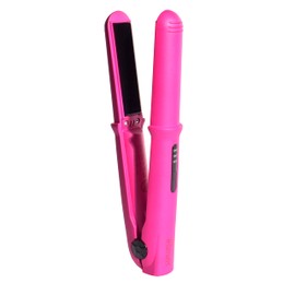 Beter Mini GRWM Kabelloses Glätteisen, kompakte Größe für Reisen, wiederaufladbar über USB, einstellbare Temperatur bis 200 °C, USB-Kabel im Lieferumfang enthalten, Rosa