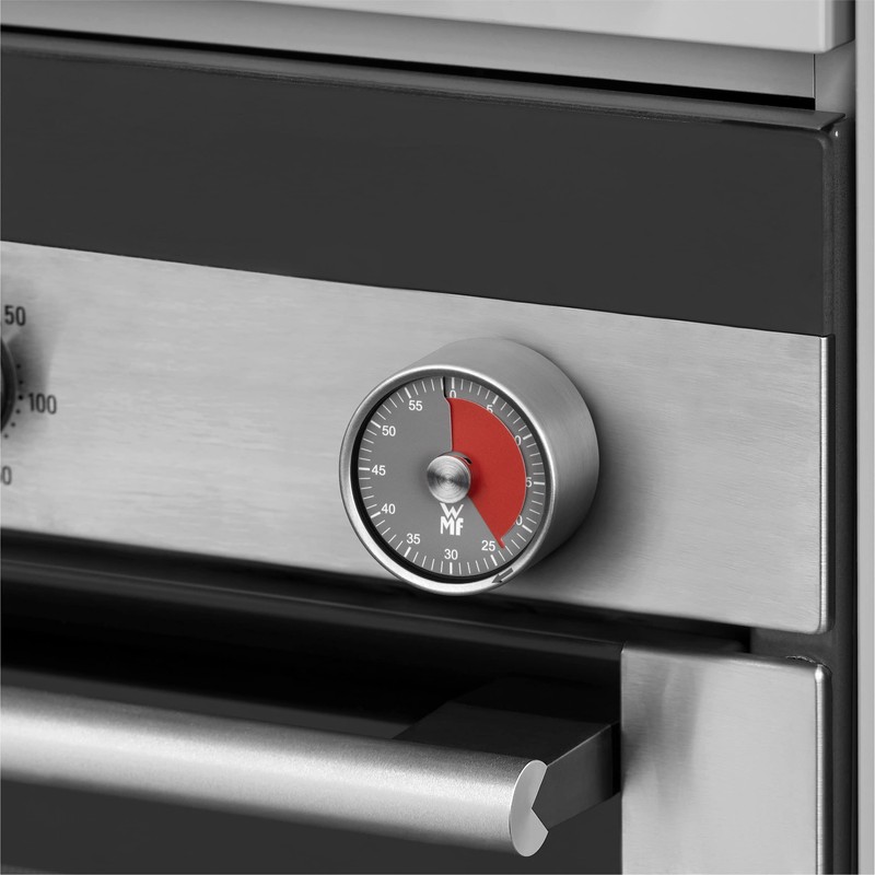 WMF Kurzzeitwecker, Eieruhr magnetisch, Cromargan Edelstahl, mit 60 Minuten, Restzeitanzeige,