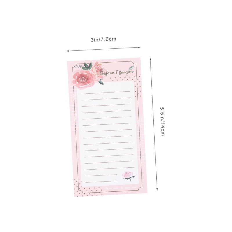 Mikinona 2pcs Magnetic Grocery List Notepad Refrigerator Memo Pads with