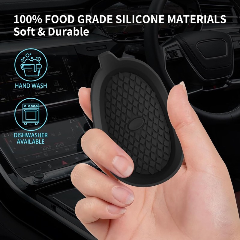 Universal Car Cup Coasters Car Cup Mats Non-Slip Recessed Car