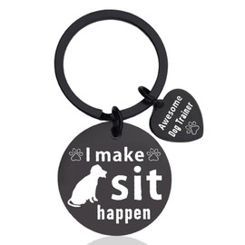 Dog Trainer Appreciation Gifts - Inspirational Keychain for Coach, Walker, Lovers, Owners - Birthday for Dad, Mom, Grandpa, Grandma