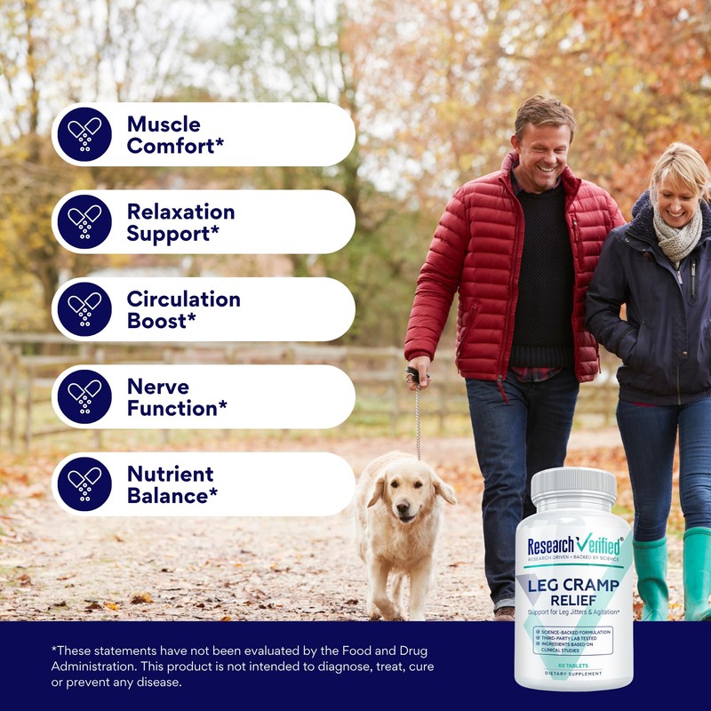 Research Verified Leg Cramps - Magnesium, B Vitamins, Ginger, Chamomile,