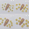60pcs Golden Butterfly Nail Charms Flowers Nail 3D Acrylic Nail