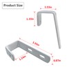 Mewuthede 4pcs Iron Bunk Bed Ladder Brackets, PVC Coated Stainless