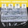 Mardatt 200Pcs[100 Set] Self Drilling Drywall Anchors with Screws, 12x30mm