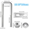 U Bolts M8 U Bolts Stainless Steel U U-Bolt with