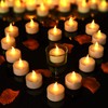 Pandaing Lasts 2X Longer Flameless Tealight Candles [100 Pack, Batteries