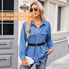 HAWOWZ 2Pcs No Show Stretch Belt for Women Invisible Elastic