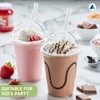 Nationwide Paper Strong Smoothie Cups with Dome Lids 16oz 25pcs