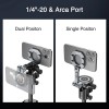 CAMOLO Dual Magnetic Phone Holder 1/4"-20 Tripod Mount Compatiable with