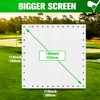 aikeec Golf Simulator Impact Screen: Ultra Clear Golf Impact Screen