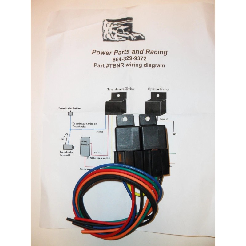PowerParts & Racing Nitrous w/ Trans Brake Relay Wiring Harness