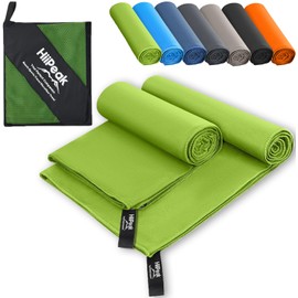 HiiPeak Microfibre Towel Compact and Lightweight Microfibre Towels Fitness Towel Quick Drying Microfibre Bath Towel Absorbent Sports Towel Gym Swimming and Gym Towel