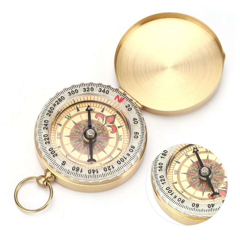 Compass Copper Luminous Rotatable Waterproof Direction Pointing Equipment for Outdoor