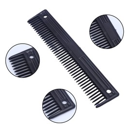 Nereds 2Pcs Long Plastic Mane Comb Portable Horse Mane Comb Professional Tail Mane Grooming Comb Horse Cleaning Brush for Cleaning and Massage(Random Color)