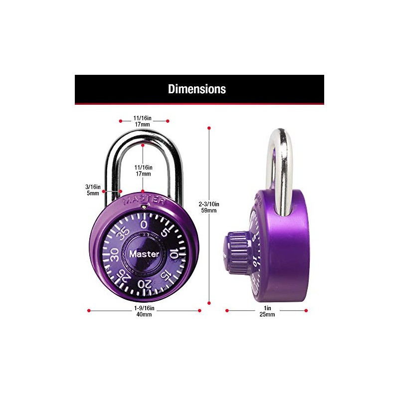 Master Lock 1533TRI - Candado de combinación