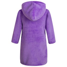 Kids Bathrobes Toddler Cartoon Animal Robe Boys Girls Purple Gifts Bathrobe Flannel Nightgown Children Hooded Sleepwear Novelty Pink Pajamas 4-5 years